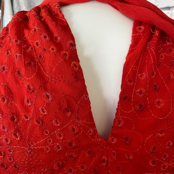 Sofia Vergara Red Lace Halter Top size 3X - Picture 5 of 11